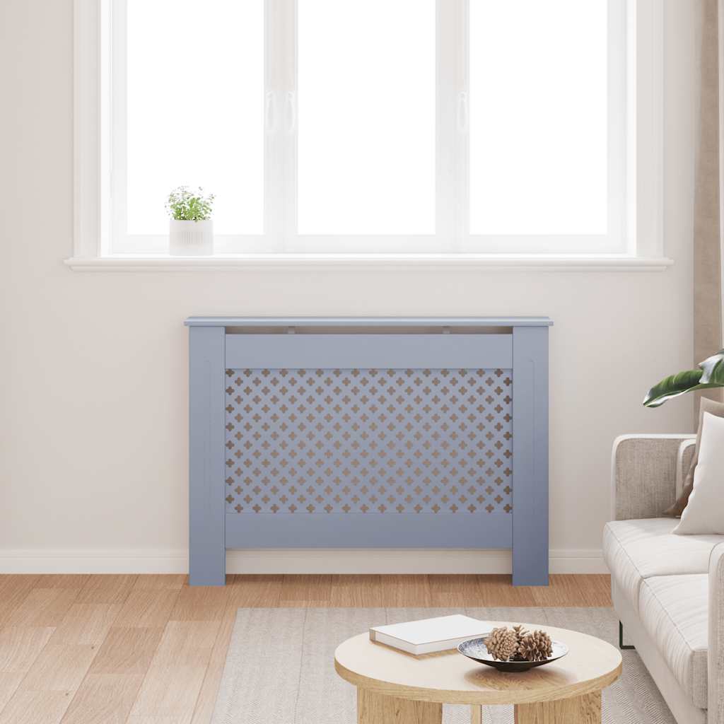 Vidaxl radiatorombouw 112x19x81,5 cm mdf antraciet