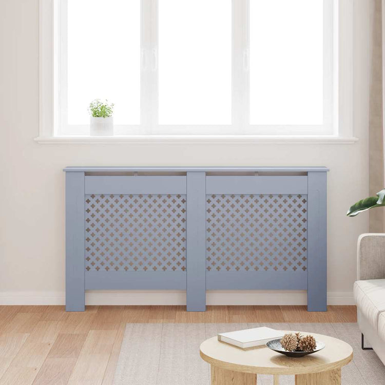 Vidaxl radiatorombouw 152x19x81,5 cm mdf antraciet