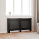 Vidaxl radiatorombouw 152x19x81,5 cm mdf zwart