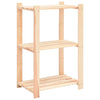 Vidaxl opbergrekken 3-laags 3 st 60x38x90 cm massief grenenhout 150 kg
