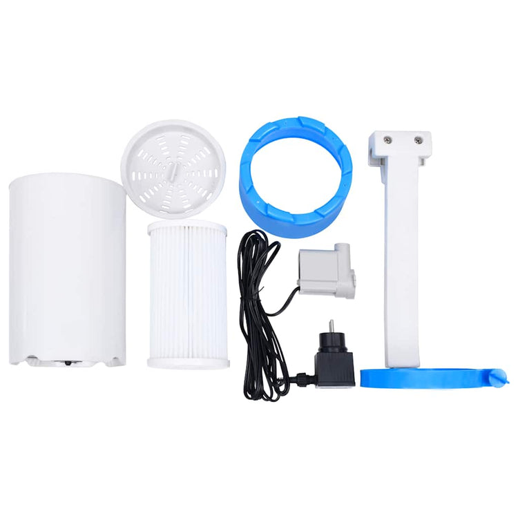 Vidaxl zwembadskimmer hangend en pomp met adapter 16 cm kunststof