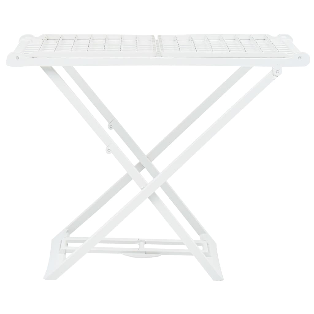 Vidaxl droogrek inklapbaar kunststof wit