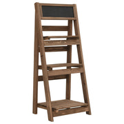 Vidaxl plantenstandaard 3-laags met bord 40x30x90 cm massief vurenhout - afbeelding 1