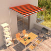 Vidaxl luifel handmatig uittrekbaar 350x250 cm oranje en bruin