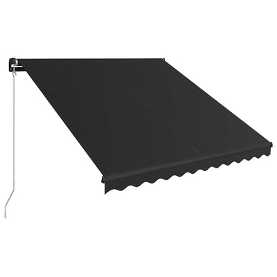 Vidaxl luifel handmatig uittrekbaar 300x250 cm antraciet