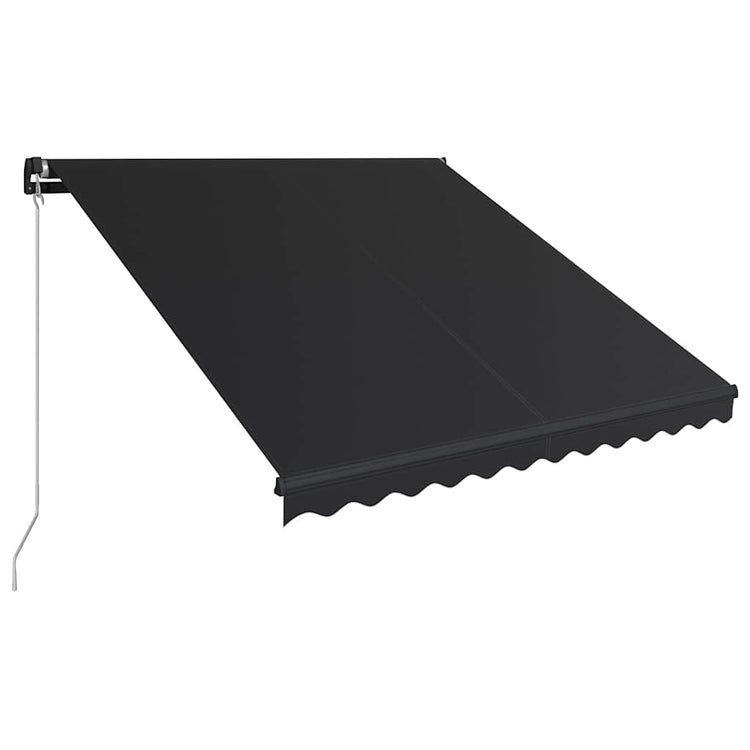Vidaxl luifel handmatig uittrekbaar 300x250 cm antraciet