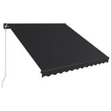 VidaXL Luifel handmatig uittrekbaar 350x250 cm antraciet - afbeelding 2