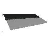 VidaXL Luifel automatisch uittrekbaar 600x300 cm antraciet - afbeelding 3