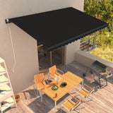 VidaXL Luifel automatisch uittrekbaar 600x300 cm antraciet - afbeelding 1