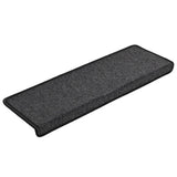 Vidaxl trapmatten 15 st 65x21x4 cm antraciet rechthoekige rand - afbeelding 3