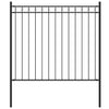 Vidaxl tuinhek staal 1,81x0,8 m zwart