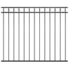 Vidaxl schuttingpaneel staal 1,7x1,5 m zwart