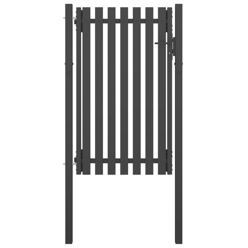 VidaXL Poort 1x2 m staal antraciet