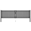 VidaXL Poort 4x1,25 m staal antraciet