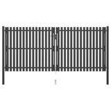 VidaXL Poort 4x2 m staal antraciet - afbeelding 1