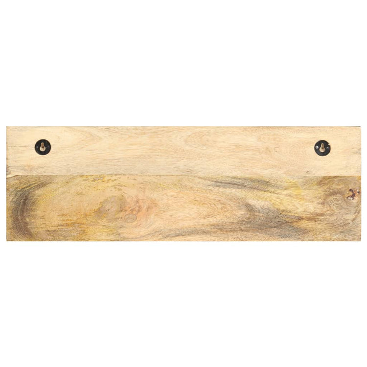 Vidaxl wandkapstok 60x15x20 cm massief ruw mangohout