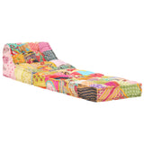 VidaXL Poef modulair stof patchwork - afbeelding 3