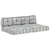 Vidaxl bankkussen pallet stof patchwork grijs