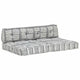 Vidaxl bankkussen pallet stof patchwork grijs