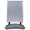 Vidaxl posterstandaard a1 waterdicht aluminiumlegering grijs