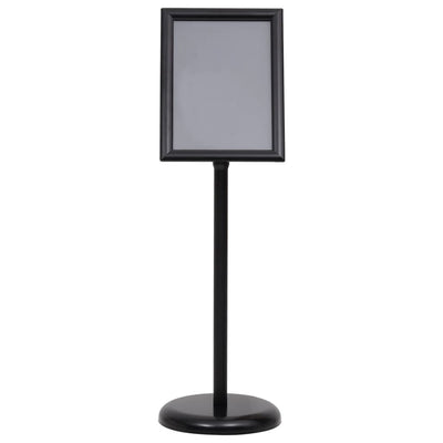 Vidaxl posterstandaard a4 aluminiumlegering zwart