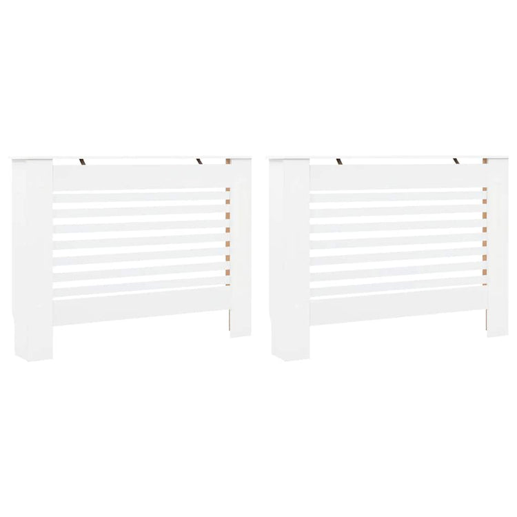 Vidaxl radiatorombouwen 2 st 112x19x81,5 cm mdf wit