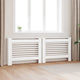 Vidaxl radiatorombouwen 2 st 112x19x81,5 cm mdf wit