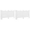 Vidaxl radiatorombouwen 2 st 152x19x81,5 cm mdf wit
