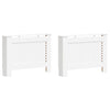 Vidaxl radiatorombouwen 2 st 112x19x81,5 cm mdf wit