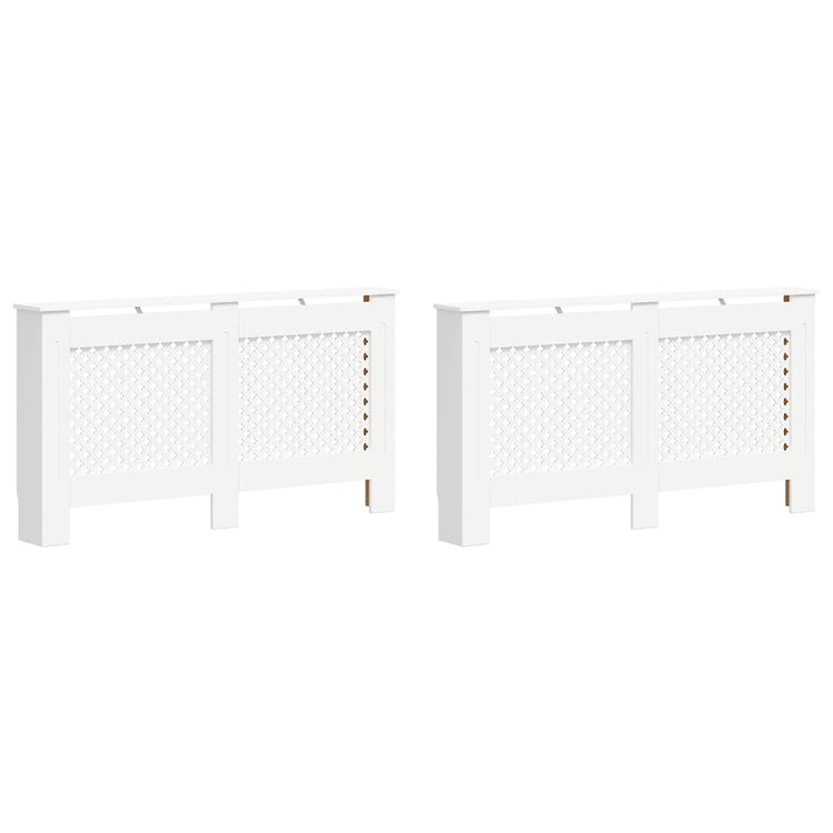 Vidaxl radiatorombouwen 2 st 152x19x81,5 cm mdf wit