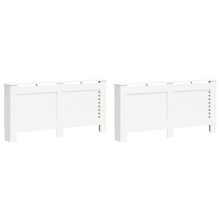 Vidaxl radiatorombouwen 2 st 172x19x81,5 cm mdf wit