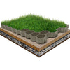 Vidaxl grasroosters 16 st 60x40x3 cm kunststof groen