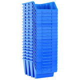 Vidaxl stapelbakken 20 st kunststof blauw - afbeelding 3