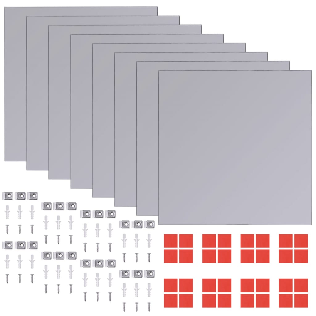 Vidaxl spiegeltegels frameloos 16 st 20,5 cm glas