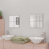 Vidaxl spiegeltegels frameloos 16 st 20,5 cm glas - afbeelding 1