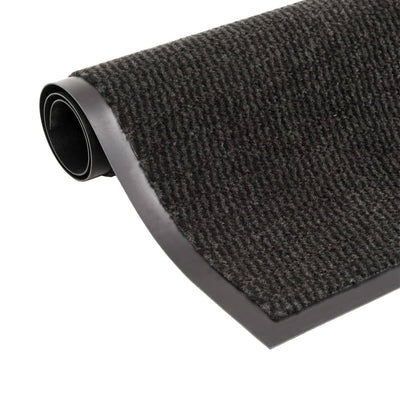 Vidaxl droogloopmatten 2 st rechthoekig getuft 40x60 cm zwart