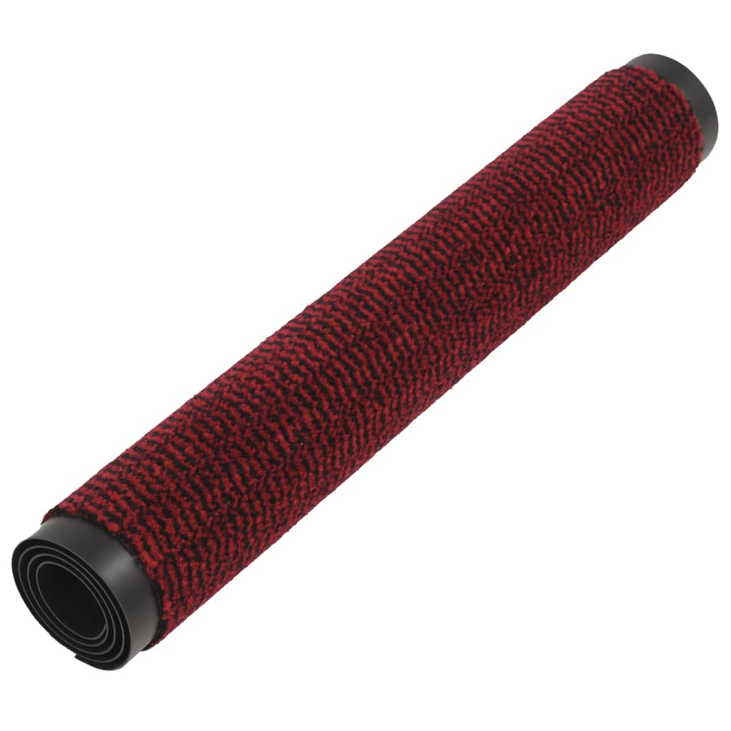 Vidaxl droogloopmatten 2 st rechthoekig getuft 40x60 cm rood