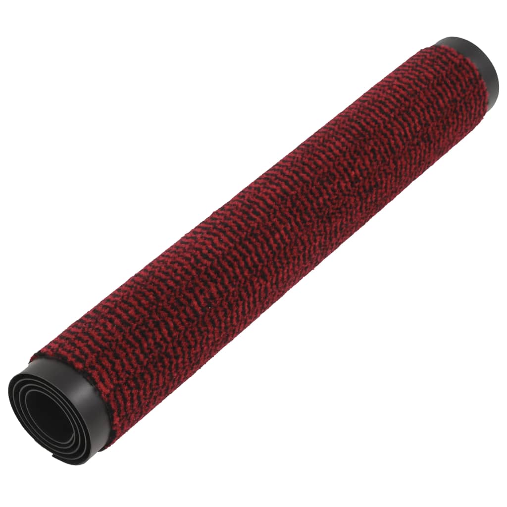 Vidaxl droogloopmatten 2 st rechthoekig getuft 60x90 cm rood