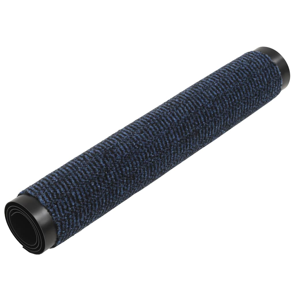 Vidaxl droogloopmatten 2 st rechthoekig getuft 60x90 cm blauw