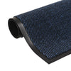 Vidaxl droogloopmatten 2 st rechthoekig getuft 80x120 cm blauw