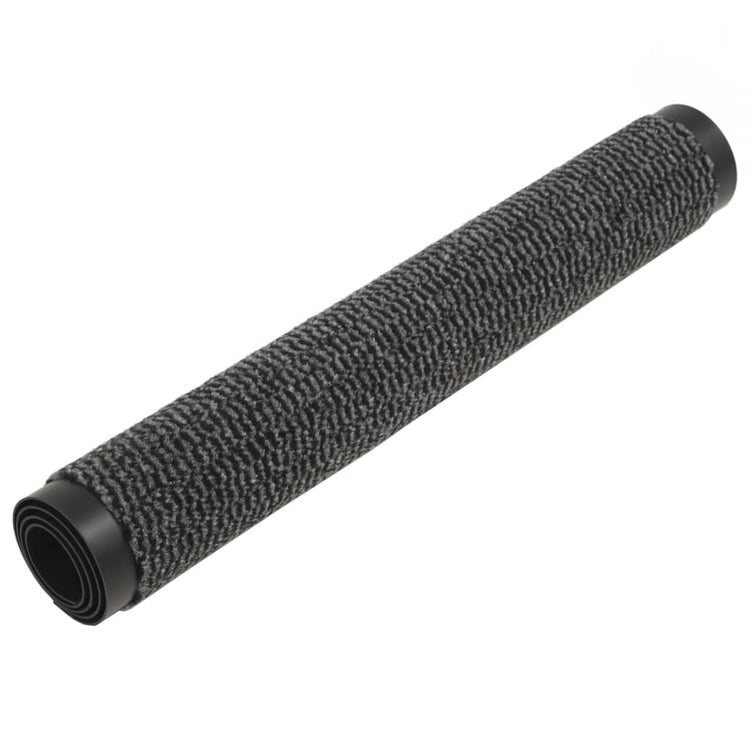 Vidaxl droogloopmatten 2 st rechthoekig getuft 90x150 cm antraciet