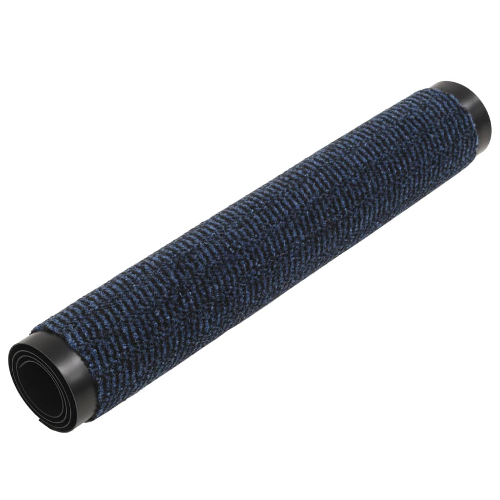 Vidaxl droogloopmatten 2 st rechthoekig getuft 90x150 cm blauw