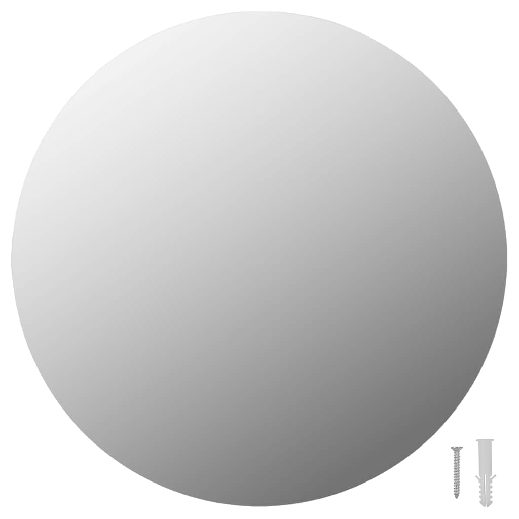Vidaxl wandspiegels 2 st rond 40 cm glas