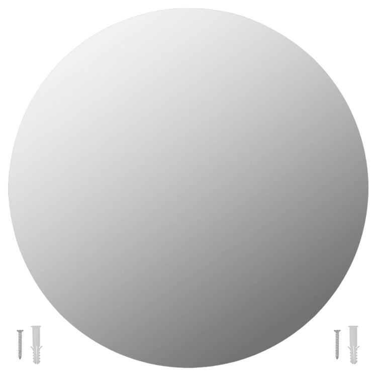 Vidaxl wandspiegels 2 st rond 60 cm glas