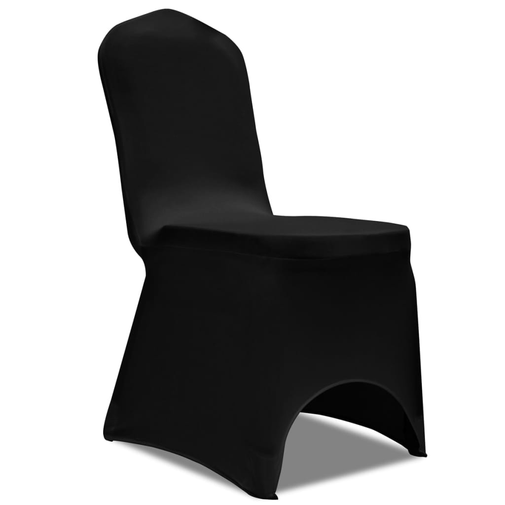 Vidaxl stoelhoezen stretch 18 st zwart