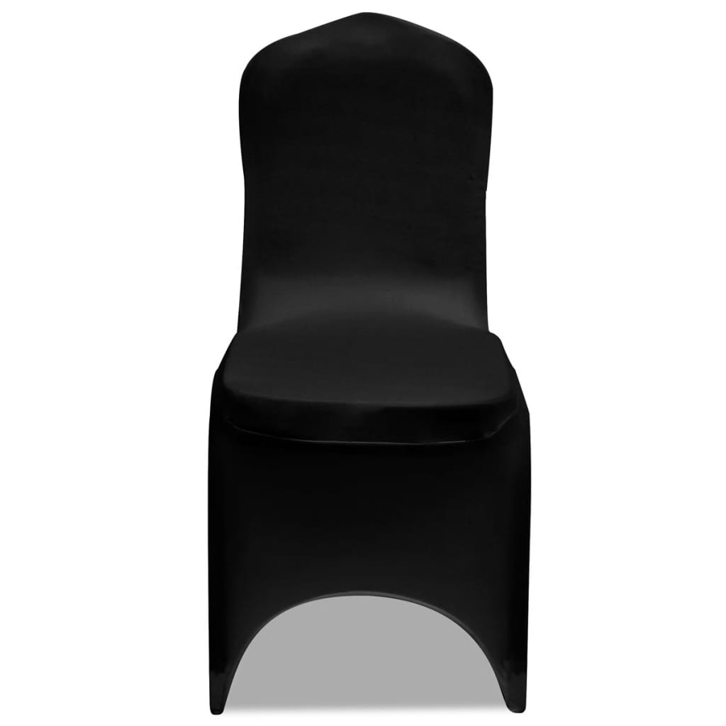 Vidaxl stoelhoezen stretch 30 st zwart