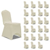 Vidaxl stoelhoezen stretch 24 st crème
