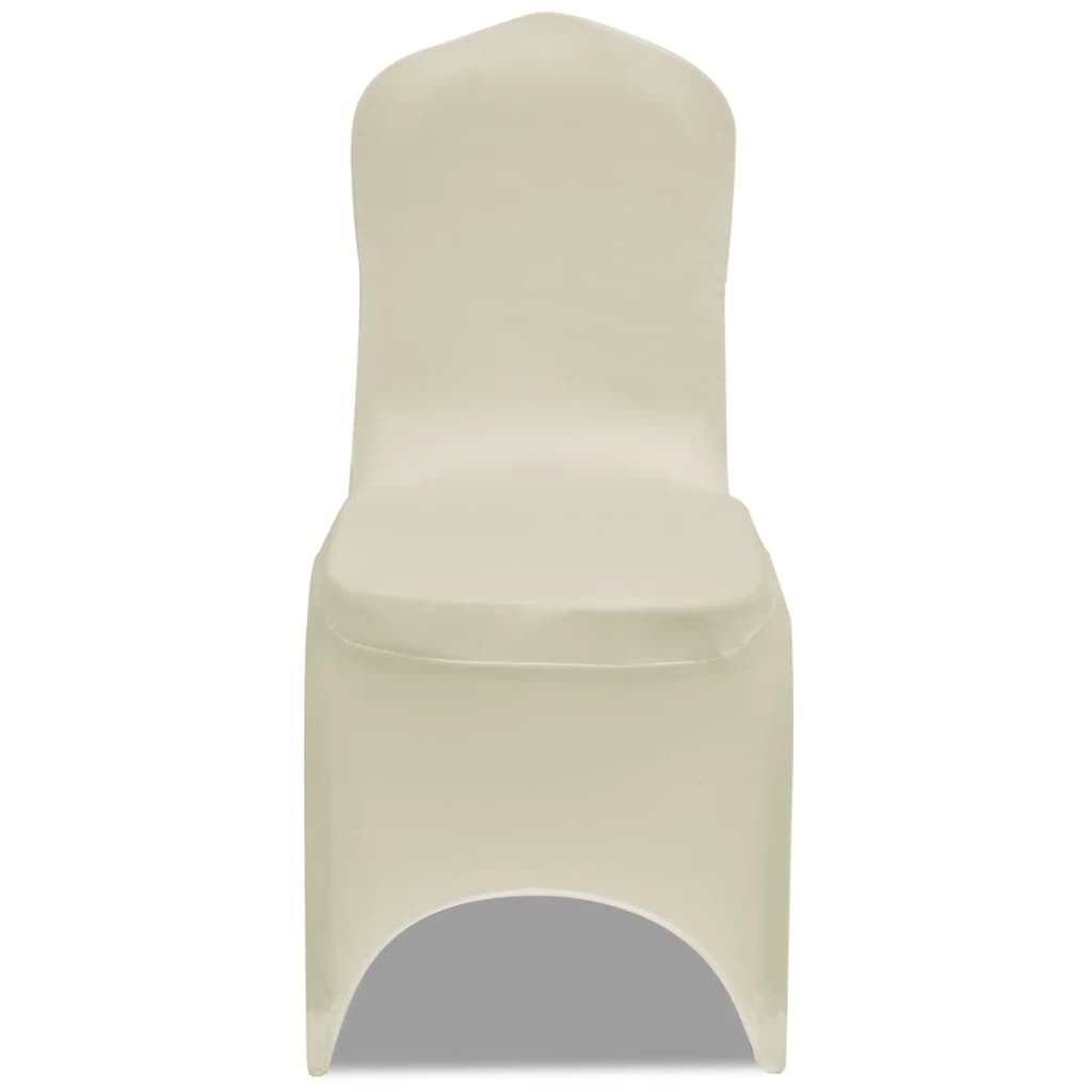 Vidaxl stoelhoezen stretch 30 st crème