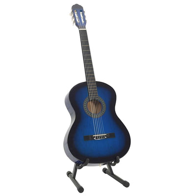 Vidaxl 12-delige gitaarset klassiek beginner 4 4 39 blauw