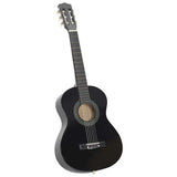 Vidaxl 8-delige gitaarset klassiek beginner 1 2 34 zwart - afbeelding 2